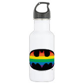 Bouteille D'eau Logo de Batman Rainbow (Devant)