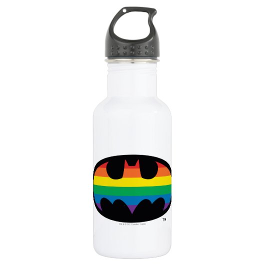 Bouteille D'eau Logo de Batman Rainbow (Devant)