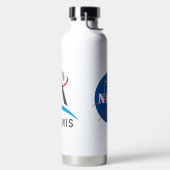 Bouteille D'eau Logo de la NASA Artemis Rocket Blanc (Droite)