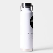 Bouteille D'eau Logo de l'entreprise moderne White (Avant)