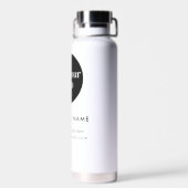 Bouteille D'eau Logo de l'entreprise moderne White (Arrière)