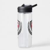 Bouteille D'eau Logo de soccer de nom personnalisé (Gauche)