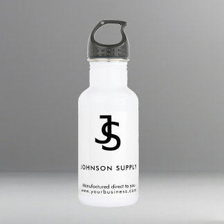 Bouteille D'eau Logo de société personnalisé d'entreprise blanc mo