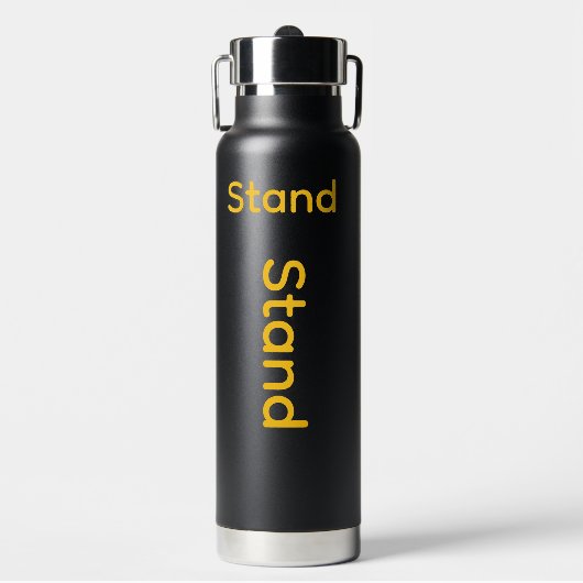 Bouteille D'eau Logo debout Noir (Salle de sport)