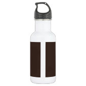 Bouteille D'eau Logo d'entreprise Brown & Gold simple (Dos)