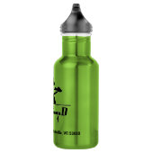Bouteille D'eau Logo d'entreprise et Adresse Lime Green (Droite)