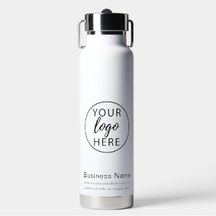 Bouteille D'eau Logo d'entreprise personnalisé minimaliste