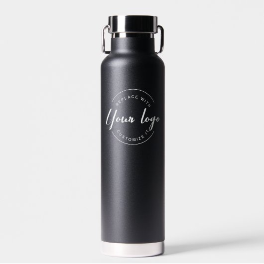 Bouteille D'eau Logo d'entreprise personnalisé QR code site Web pr (Avant)