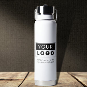 Bouteille D'eau Logo d'entreprise personnalisé Texte simple et sit