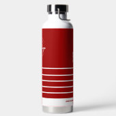 Bouteille D'eau Logo d'entreprise QR code site Red White Holiday (Droite)