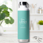 Bouteille D'eau Logo d'entreprise simple<br><div class="desc">Une façon simple mais étonnante de présenter votre entreprise, marque ou conception personnalisée. Personnalisez cette bouteille d'eau avec le logo de votre entreprise ou de votre marque, ou même une conception de votre que vous voulez présenter. Changez les couleurs et la typographie de l'arrière - plan et de la police...</div>