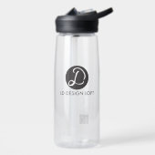 Bouteille D'eau Logo d'entreprise simple site Web de code QR Custo (Gauche)