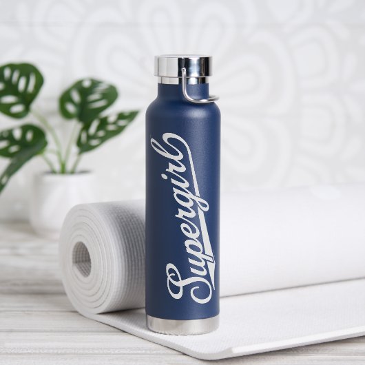 Bouteille D'eau Logo du nom étoilé Supergirl Baseball (Yoga)