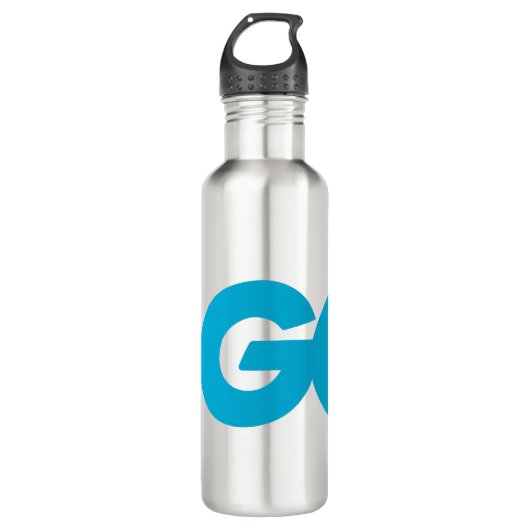 Bouteille D'eau Logo Golang (Go Programming Language) (Devant)