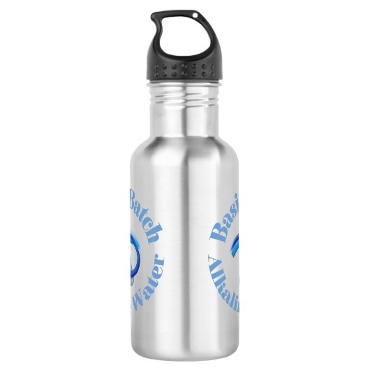 Bouteille D'eau Logo graphique de base Batch Alkaline Water (Dos)