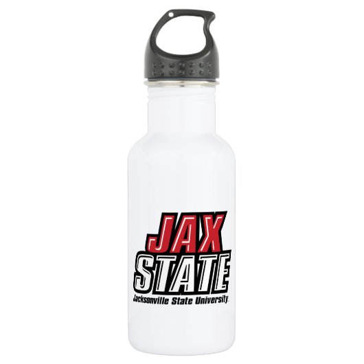 Bouteille D'eau Logo JAX STATE de Jacksonville State University (Devant)