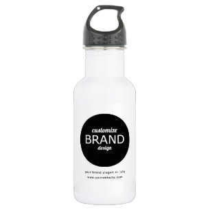 Bouteille d'eau logo personnalisé de 18 oz