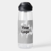 Bouteille D'eau Logo personnalisé simple et élégant ici société ph (Arrière)