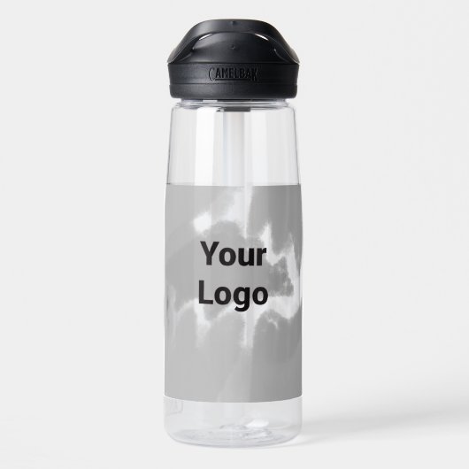 Bouteille D'eau Logo personnalisé simple et élégant ici société ph (Arrière)