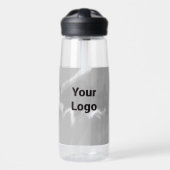 Bouteille D'eau Logo personnalisé simple et élégant ici société ph (Avant)