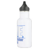 BOUTEILLE D'EAU LOGO PME OBJET EXPERT BLANC/BLEU (Droite)