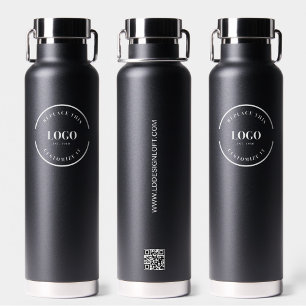Bouteille D'eau Logo professionnel Site de code QR personnalisé