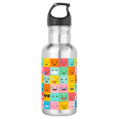 Bouteille D'eau Logo Rainbow Personnalisé Nom Kid's (Devant)