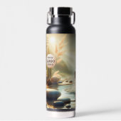 Bouteille D'eau Logo rose cristal Zen (Avant)