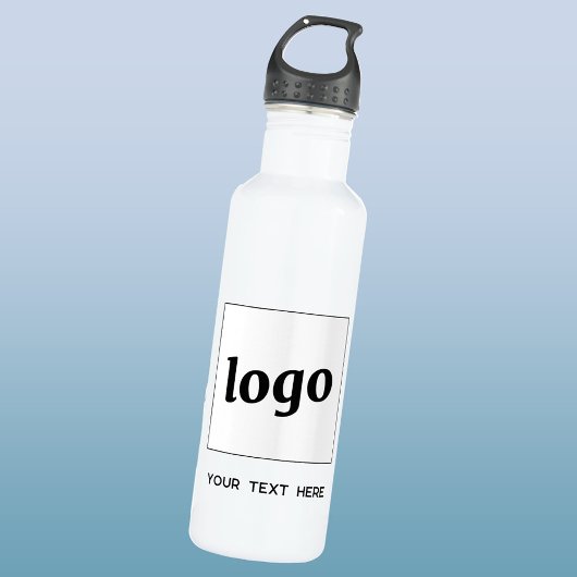 Bouteille D'eau Logo Simple Avec Entreprise Texte