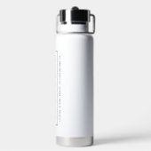 Bouteille D'eau Logo vertical blanc marqué Hydratation (Arrière)