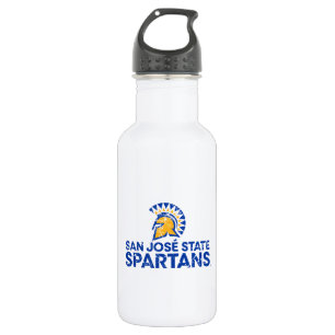 Bouteille D'eau Logo Wordmark en détresse des Spartans de San Jose