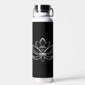 Bouteille D'eau Lotus d'argent (Arrière)