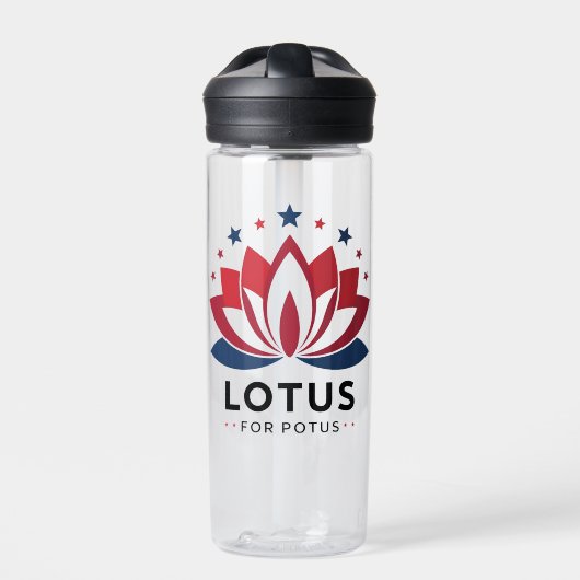 Bouteille D'eau Lotus pour POTUS Kamala Harris 2024 (Extérieur)