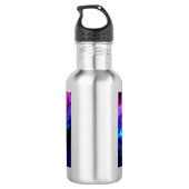 Bouteille D'eau Loup coloré hurlant (Dos)