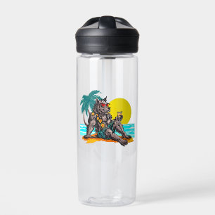 Bouteille D'eau loup-garou en vacances