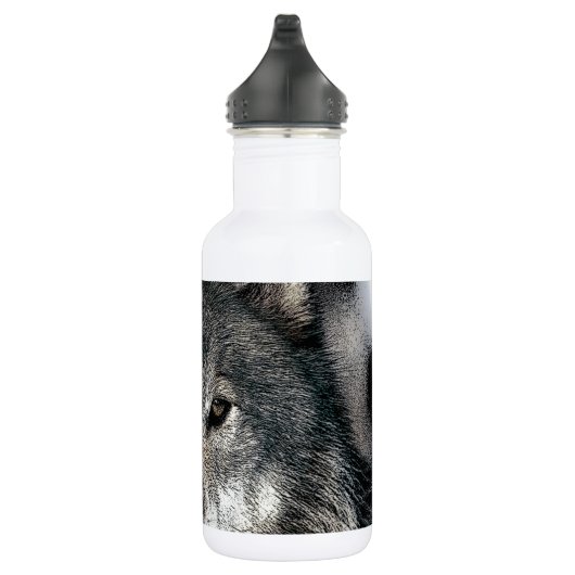 Bouteille D'eau Loup gris (Droite)
