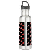 Bouteille D'eau Love American Football - Gridiron Fans Heart (Dos)