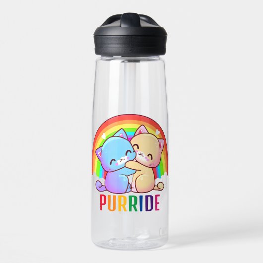 Bouteille D'eau Love Cats Rainbow (Avant)