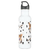 Bouteille D'eau Love My Cardigan Welsh Corgi Pawprint (Dos)