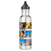 Bouteille D'eau Love You Custom Names 12 Couples Collage de photos (Droite)