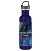 Bouteille D'eau Luc 1:37 (Devant)