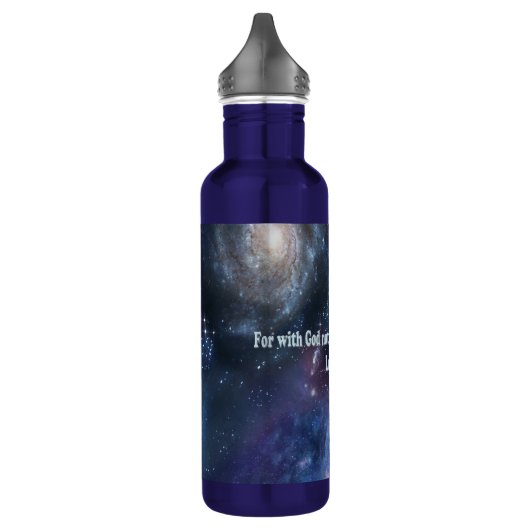 Bouteille D'eau Luc 1:37 (Gauche)