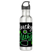 Bouteille D'eau Lucky Nurse RN - Funny Saint Patricks Day Shamrock (Devant)