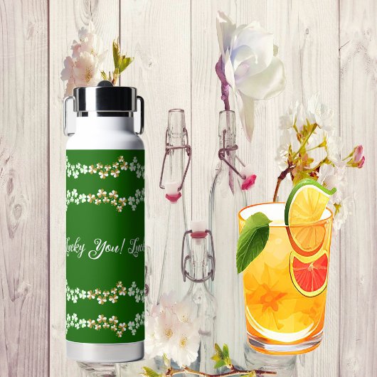 Bouteille D'eau Lucky You Green Shamrocks Saint Patricks Day Irlan