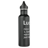 Bouteille D'eau LUCY Définition Personnalized Nom Funny Birthday G (Gauche)