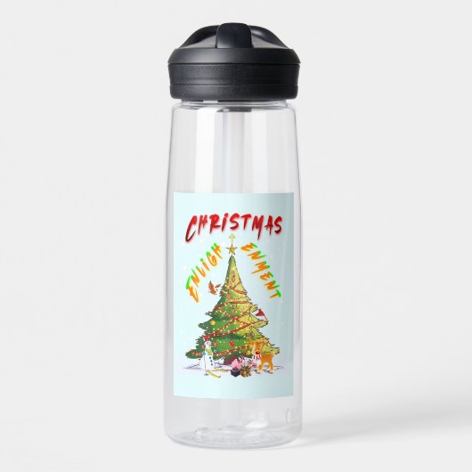 Bouteille D'eau Lumière de Noël (Avant)