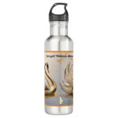 Bouteille D'eau "Lumière dorée sur l'eau" (Devant)