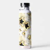 Bouteille D'eau Lumière transparente avec étoiles or (Plage)