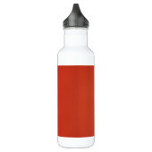 Bouteille D'eau Lumineuse texture de grain rouge chaud (Gauche)