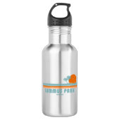 Bouteille D'eau Lummus Park Floride Sun Palm Trees (Devant)